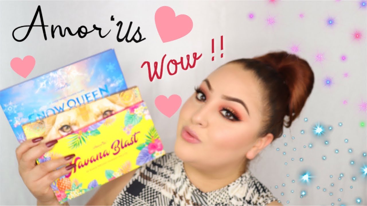 Amor’us Mini haul + Swatches Palettes | Snowqueen | Nala | Havana Blast |