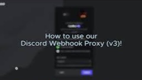 [v3] SideTech: How to use our Discord Webhook Proxy!