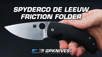 Spyderco Friction Folder De Leeuw Overview
