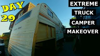 Extreme Truck Camper Makeover to Travel Trailer Ι RV Renovation Series Ι  Day 29 Ι Putting up Trim by Just Carry-On   Travel + DIY 185 views 1 year ago 15 minutes