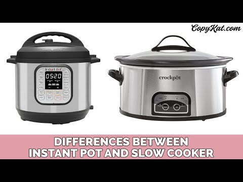 Differences between an instant pot and a slow cooker