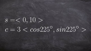 Determine vector given magnitude and direction from word problem