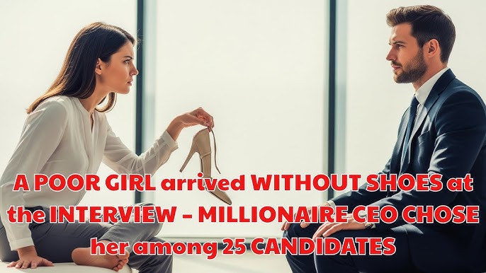 A POOR GIRL arrived WITHOUT SHOES at the INTERVIEW – MILLIONAIRE CEO CHOSE  her among 25 CANDIDATES - YouTube