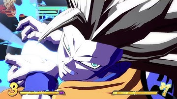 DBFZ S3 SSJ Goku more non-sparking air ki blast loop setting 80 hits