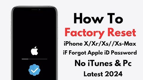How To Factory Reset iPhone X/Xr/Xs/Xs-Max iF Forgot Apple iD Password Without Computer 2024