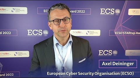 ECSOSTARtupAward | 🎙 Axel Deininger, CEO at secunet Security Networks AG