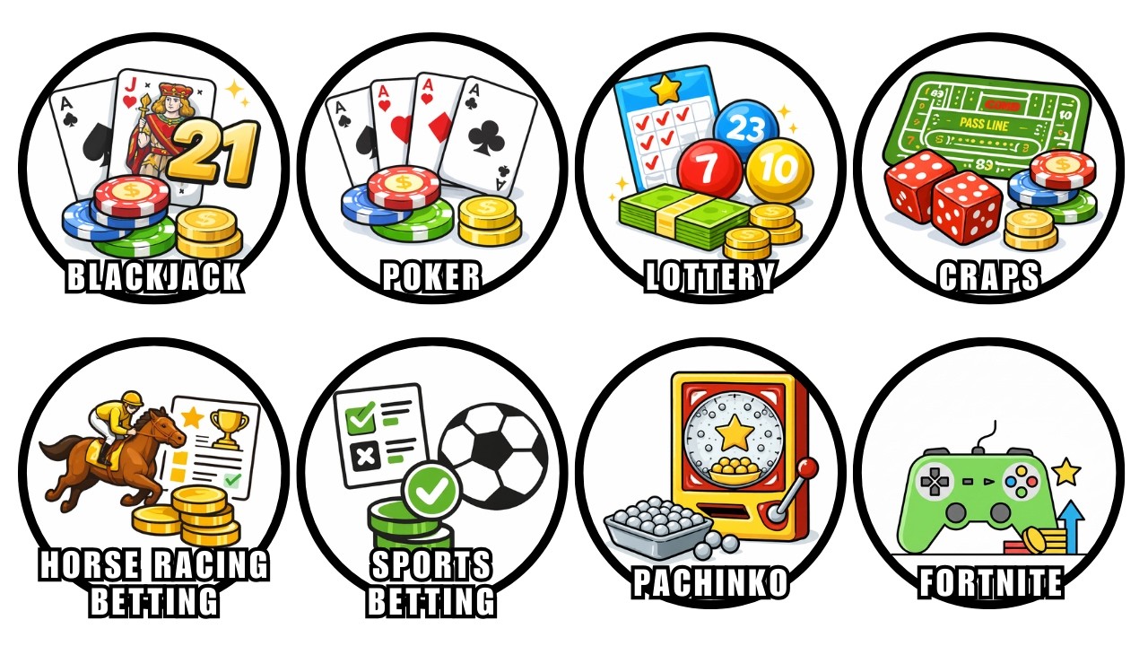 Все игры, используемые в незаконной деятельности,: объяснение.