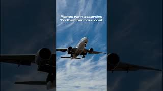 #Planes rank according to their per hour cost#Edit#####