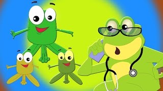 Cinco pequeñas ranas | canciones infantiles | Canciones para niños | Baby Rhymes | Five Little Frogs