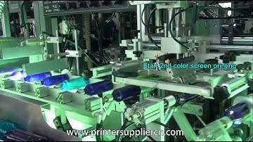 Automatic Two Colors Screen Printing and Stamping Machine for Bottle