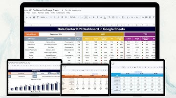 Data Center KPI Dashboard in Google Sheets