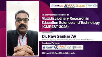 Dr. Ravi Sankar A.V. – Keynote Speaker | 4th ICMREST, Goa