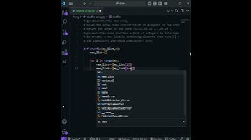 Shuffle Array with Python