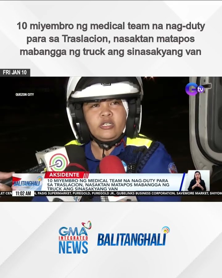 10 miyembro ng medical team na nag-duty para sa Traslacion, nasaktan matapos... | Balitanghali