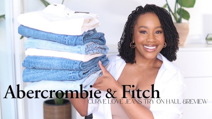 ABERCROMBIE CURVE LOVE JEANS - try-on haul size 27 (unsponsored) 