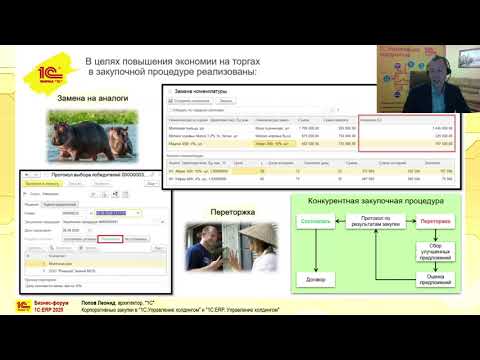 Линейка 1С:Управление холдингом 3.1: Обзор корпоративных закупок