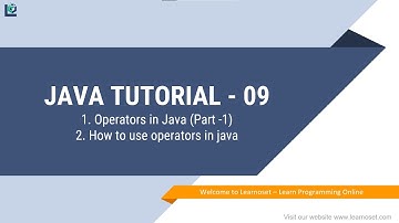 Java for Beginners - Operators in Java Part - 1 | How to use Operators in java?
