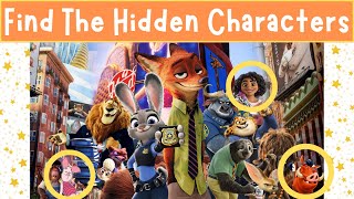 Can You Find The 3 Hidden Disney Characters? | Disney Quiz
