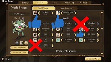 World Gen Settings for DST