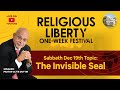 RELIGIOUS LIBERTY FESTIVAL | PS. CLIVE DOTTIN | SABBATH DEC 19TH 10AM | THE INVISIBLE SEAL | FRSDA