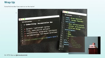 Choosing or Building a Doc Platform - Brian Dominick - Write the Docs Portland 2018 Lightning Talk