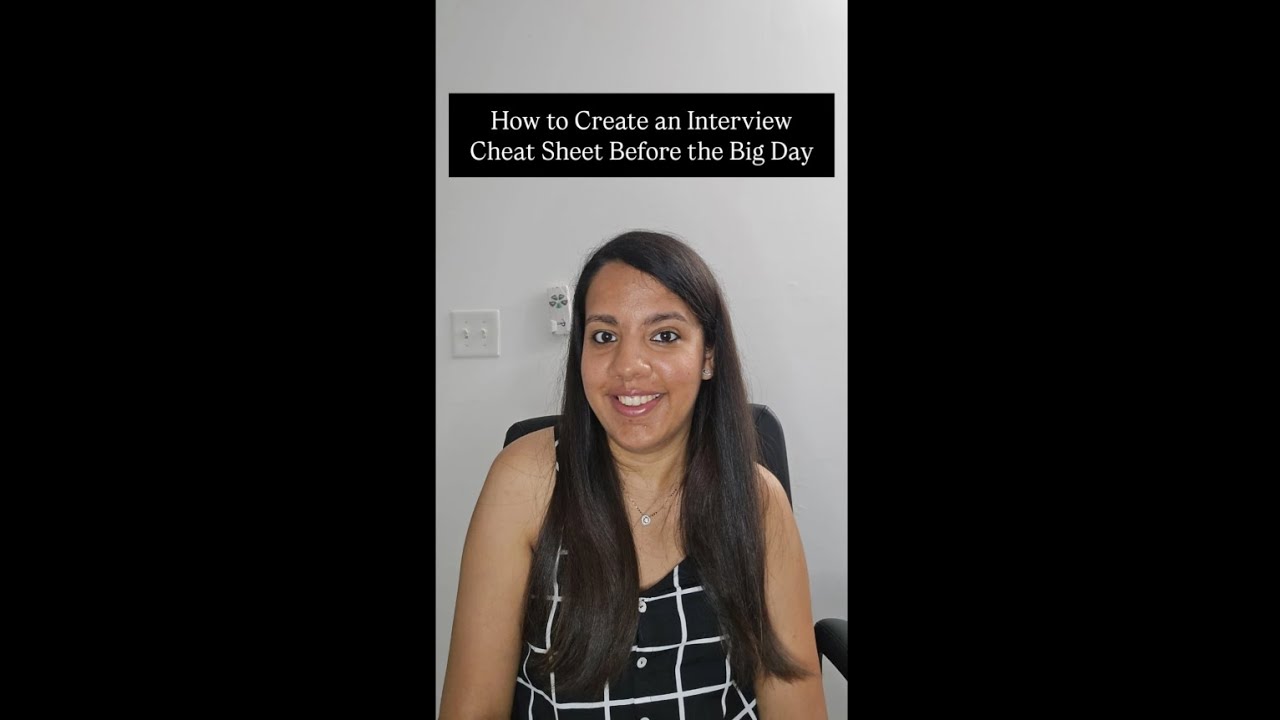 How to Create an Interview Cheat Sheet Before the Big Day | Crack it ...