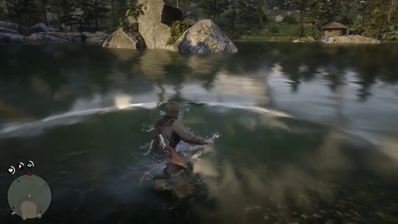 Red Dead Redemption 2 Swim in Water to Level Up Stamina YouTube