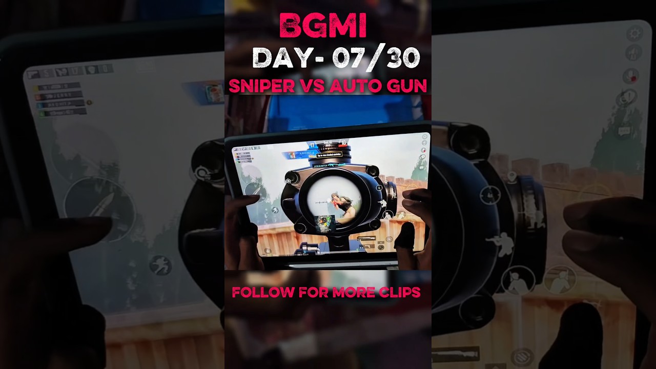 ipad 10th gen Bgmi test | challange 30 day Sniper vs Auto game
