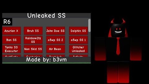 Roblox Unleaked SS Gui Script Showcase