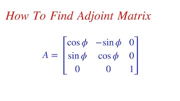 How To Find Adjoint Matrix for 3*3 Matrix | Shortcut Method with simple easy steps Solved Problems