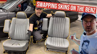 Seat Repair on MercedesBenz 300CE W124 | MBTex Seat Skin Upholstery Swap
