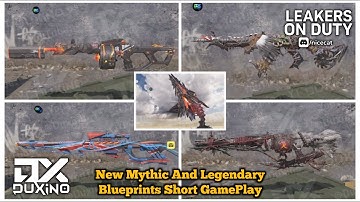 New Mythic And Legendary Blueprints Short Gameplay - Mythic SO-14 - Blade - S11 CODM Leak