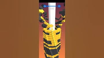 Stack Ball 3D Game 710 Level Completed👌💯 #shorts