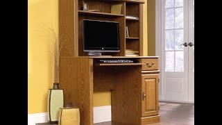Orchard Hills Carolina Oak Home Theater for TV;s up to 42; Buy Computer Desk | Sauder Orchard Hills Computer Desk with Hutch, Carolina Oak