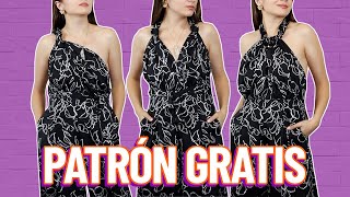 ✂️ CREA este Enterizo MULTIUSOS 🙌 con este tutorial de Costura + Patrón GRATIS