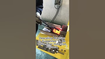 Standard descaling machine cleaning process for forging bars