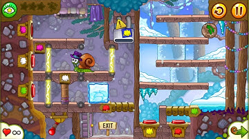 Level 4-24, Winter Story | Snail Bob 2
