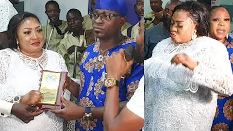 Foluke Daramola Show Off Her Dance Moves As Her Husband Collet Award On Her Birthday.