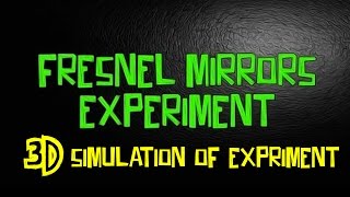 Fresnel Mirrors Experiment-3D simulation of Experiment Download