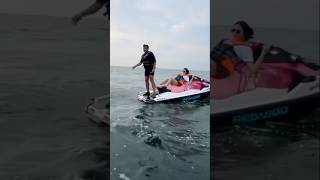 bella bonita tiduran di jet sky , sedangkan denny caknan mau salto tapi ora iso #dennycaknan #cunda