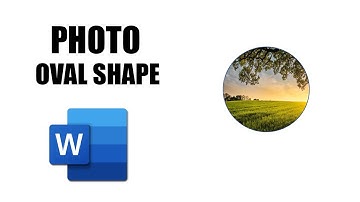 How to make a photo oval shape in word