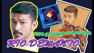 Tutorial cara buat gambar Semi karikatur artis RIO DEWANTO.