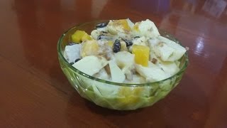 ensalada navideña de manzanas