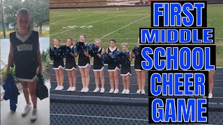 My First Middle School Cheer Game Experience: Cheers, Chants, and the Thrill of Victory | Vlog 2023