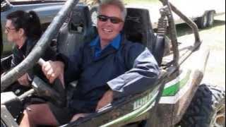 Bobby Pickard test drives the Arctic Cat Wild Cat at Red river motorcycle trails