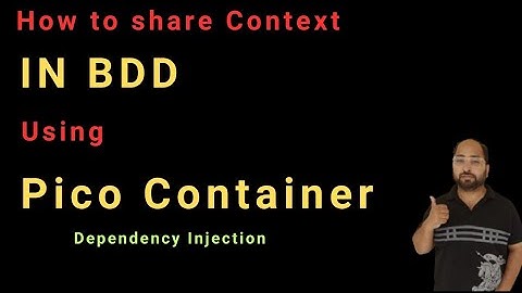 Pico Container to share Step state in Cucumber | Simplified