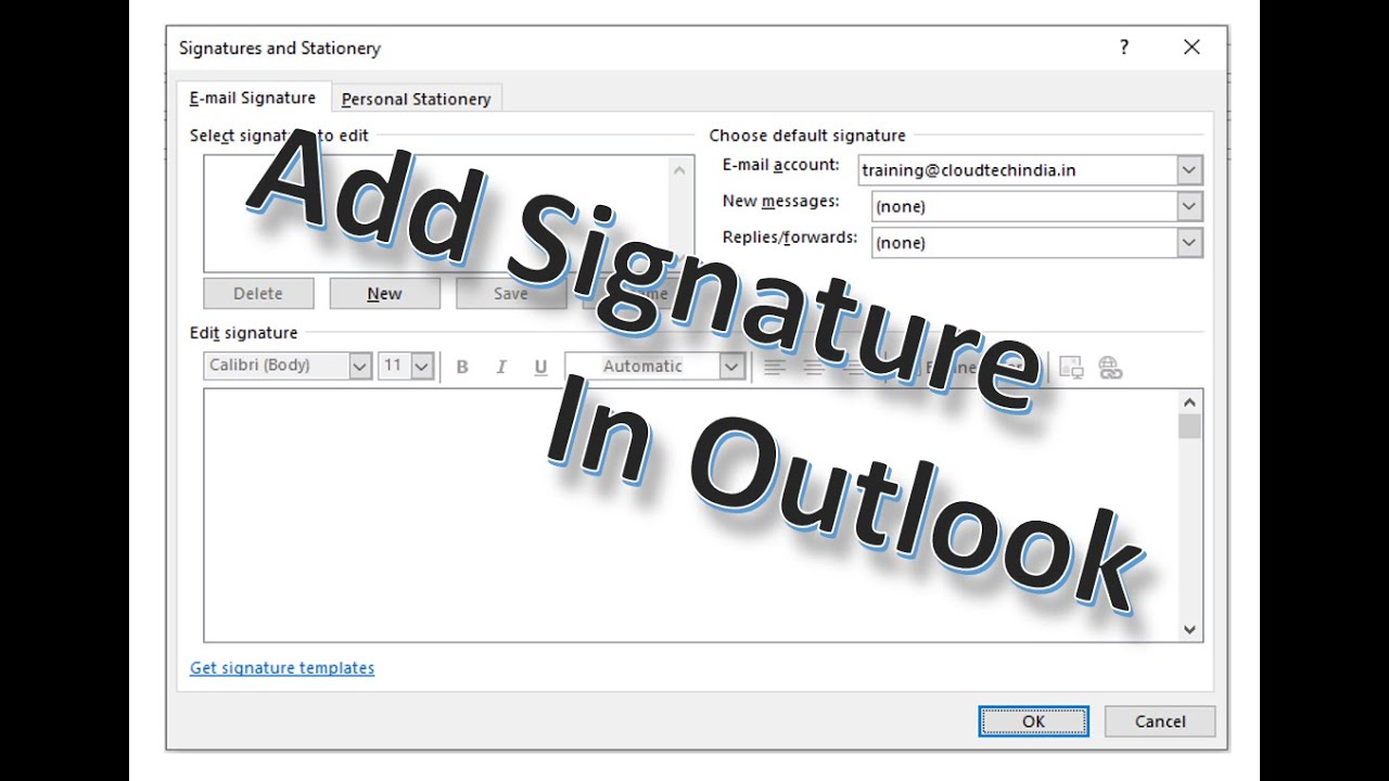 How To Add Signature 📝 In Outlook