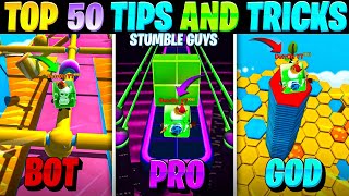 Top 50 Tips & Tricks in Stumble Guys | Ultimate Guide to Become a Pro