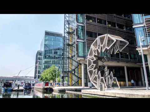 Video: Rolling Bridge ved Paddington Basin, London