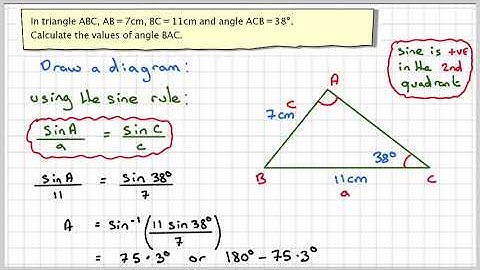 Using the sine rule with ambiguous case